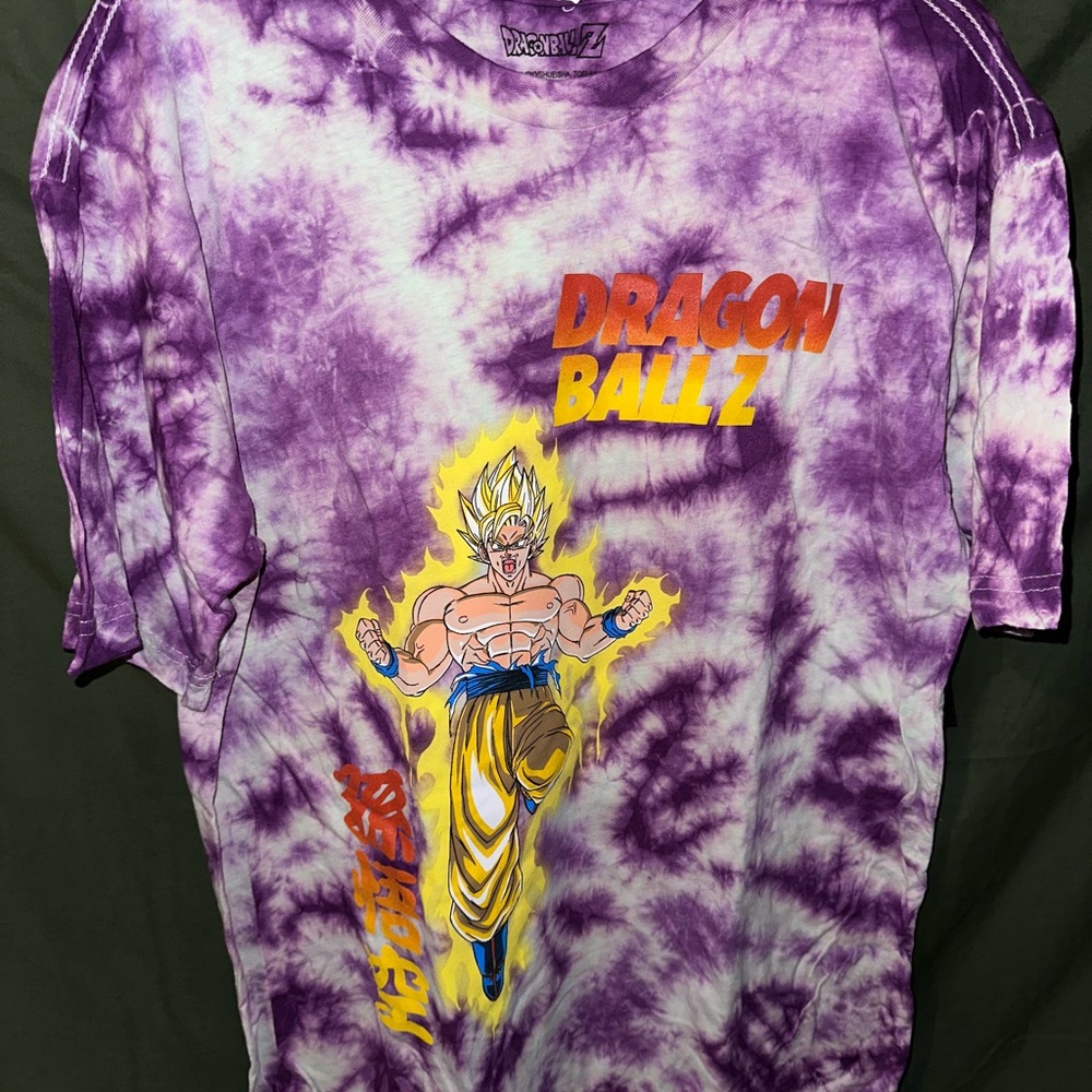 Dragon Ball Z Purple Tie-Dye Short Sleeve Tee -M